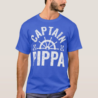 T-shirt Hommes Capitaine Pippa Propriétaire de bateau Lac 