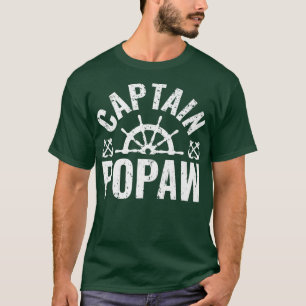 T-shirt Hommes Capitaine Popaw Propriétaire de bateau Lac