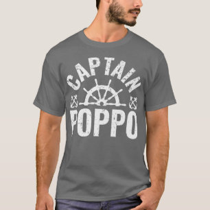 T-shirt Hommes Capitaine Poppo Propriétaire de bateau Lac 