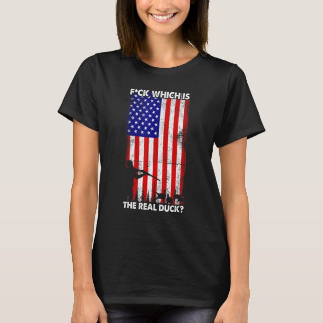 T-shirt Hommes Chasse À La Chasse Pour Le Canard Appel Sur (Devant)