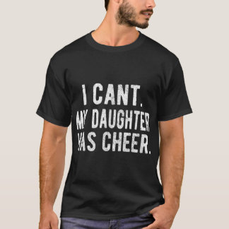 T-shirt Hommes Cheer Papa Fille Fête des pères Cheerled