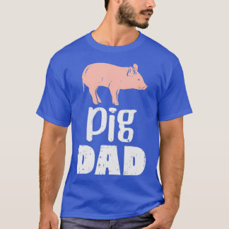 T-shirt Hommes Cochon Papa Ferme Animal Pays Agricole Agri