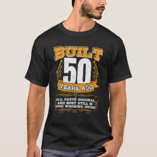T-shirt Hommes Construits 50 Ans Toutes Pièces Originales