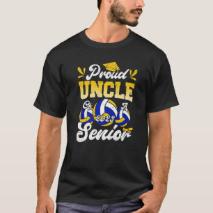 T-shirt Hommes Cool fier oncle d'un senior de volley-ball