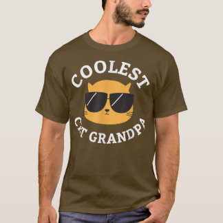 T-shirt Hommes Coolest Chat Grand-pa Hommes
