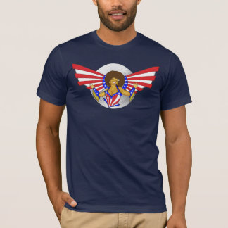 T-shirt Hommes d'ange d'amour d'Afro