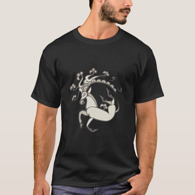 T-shirt Hommes de cerfs communs de Pazyryk/conception (Devant)