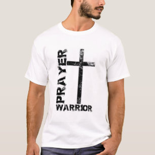 T-shirt Hommes de croix de guerrier de prière
