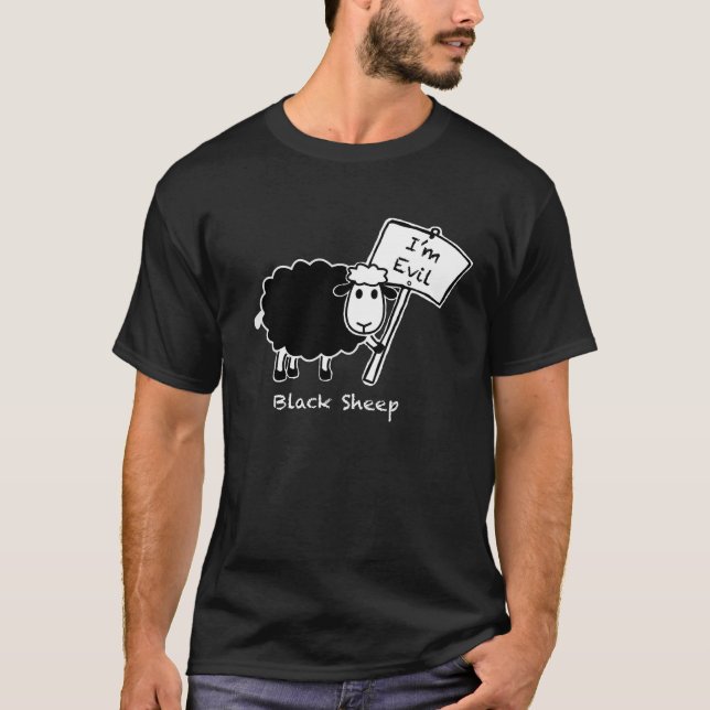 T-shirt Hommes de moutons noirs (Devant)