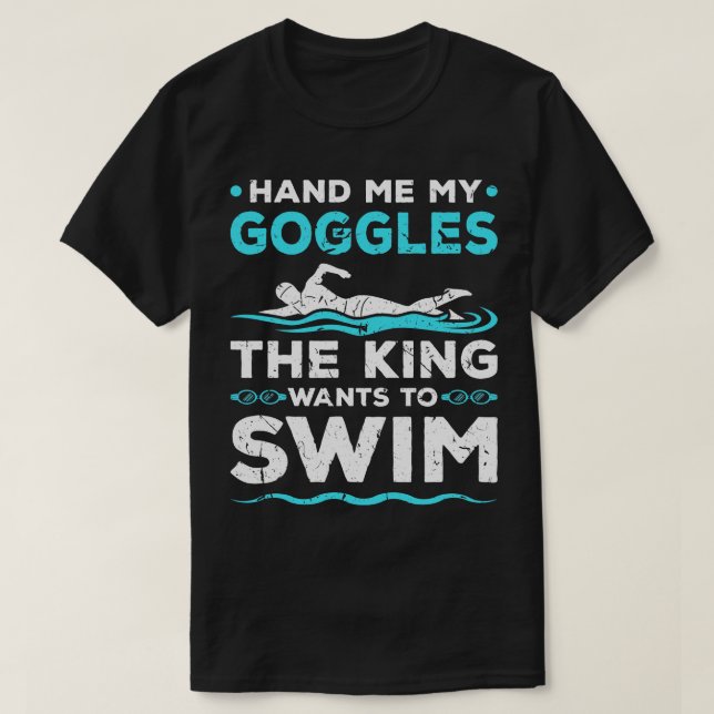 T-shirt Hommes de natation (Design devant)