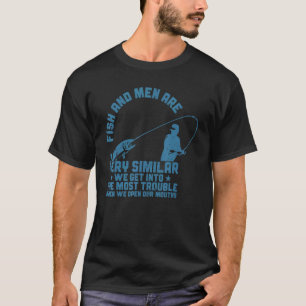 T-shirt Hommes de pêche drôles de pêcheur de poissons et l