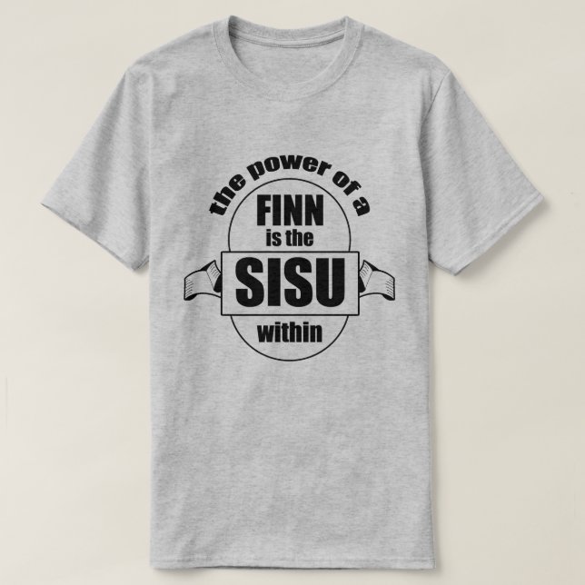 T-shirt Hommes de puissance de Finn de SISU (Design devant)