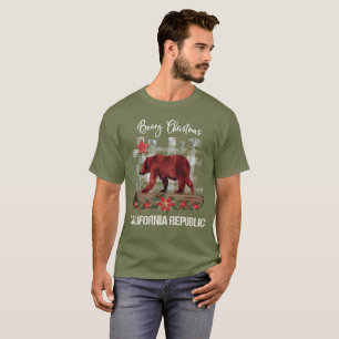 T-shirt Hommes de République de la Californie de Noël de