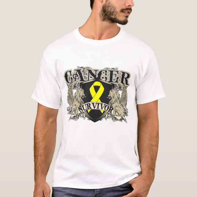 T-shirt Hommes de survivant de cancer du testicule (Devant)