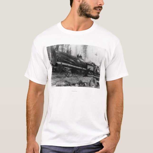 T-shirt Hommes de transport de train de notation et (Devant)