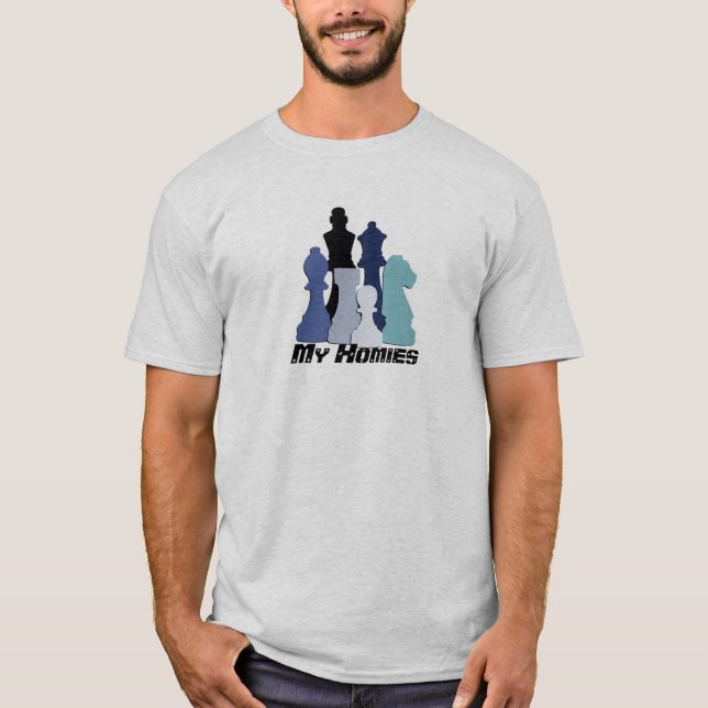T-shirt Hommes d'échecs (Devant)
