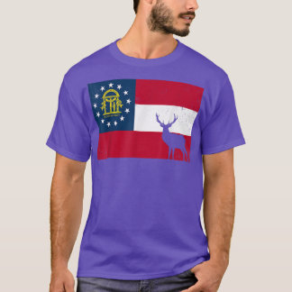T-shirt Hommes Deer Chasse Fière Chasseur Patriotique Faun