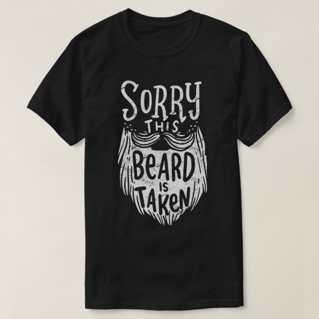 T-shirt Hommes Désolé Cette Barbe Est Pris Cadeau Pour Mar (Design devant)