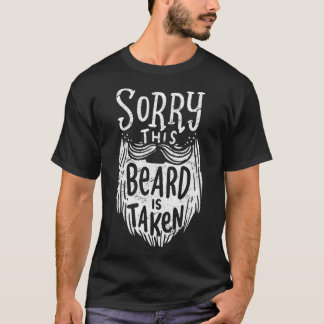 T-shirt Hommes Désolé Cette Barbe Est Pris Cadeau Pour Mar
