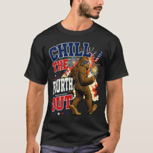 T-shirt Hommes détendez-vous le quatrième drôle de bigfoot