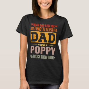 T-shirt Hommes Dieu Ed Me Deux Titres Papa Et Pavot Père