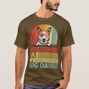 T-shirt Hommes Distressed Corgi Tee Awesome Comme Mon Chie