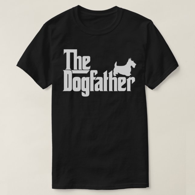 T-shirt Hommes Dogfather Scottish Terrier Chien Père Papa (Design devant)