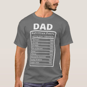 T-shirt Hommes Drôle Avocat Papa Nutrition Facts Premium