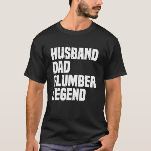 T-shirt Hommes Drôle Hommes Vintage Mari Papa Plumber Lége