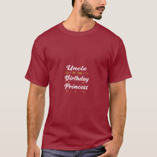T-shirt Hommes Drôle Oncle De La Famille Princesse Anniver