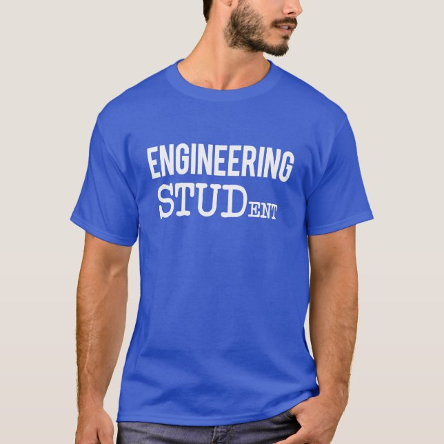 T-shirt Hommes drôles d'étudiant d'ingénierie (Devant)