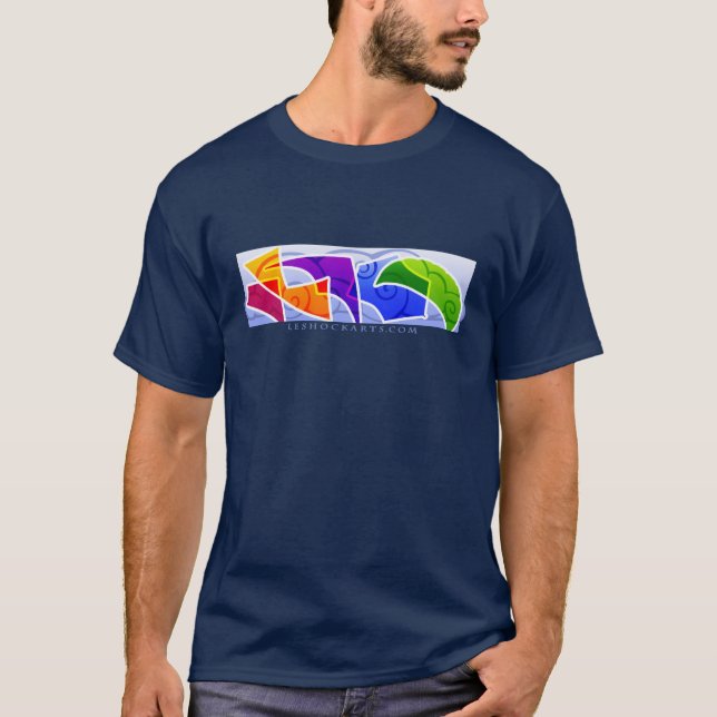 T-shirt Hommes du monde de Kiting foncés (Devant)