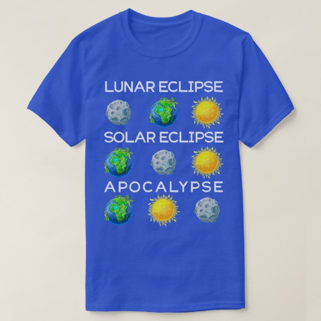 T-shirt Hommes Éclipse Lunaire Éclipse Solaire Apocalypse  (Design devant)
