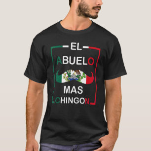 T-shirt Hommes El Abuelo Mas Chingon Grand-père Mexicain P