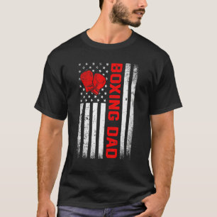 T-shirt Hommes en détresse Drapeau Usa Boxe Papa Fête des