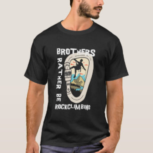 T-shirt Hommes Escalade Vintage Carabiner Frères Plutôt Ro