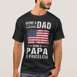 T-shirt Hommes Être papa est un honneur Être Papa est sans