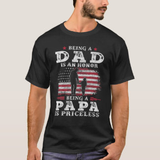 T-shirt Hommes Être papa est un honneur Être Papa est sans
