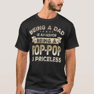 T-shirt Hommes Être un DAD est HONNEUR Être un POP POP e