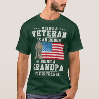 T-shirt Hommes Être un vétéran est un honneur Être un gran