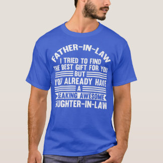 T-shirt Hommes Fatherinlaw trouver fille Soninlaw 