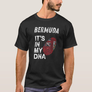T-shirt Hommes Femmes Bermudes Racines Fierté Adn empreint