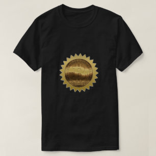 T-shirt Hommes femmes Black Gold Bitcoin Cryptomonnaie