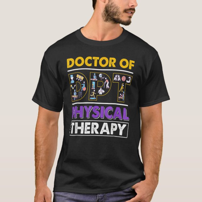 T-shirt Hommes Femmes Dpt Physiothérapeute Docteur Pta The (Devant)