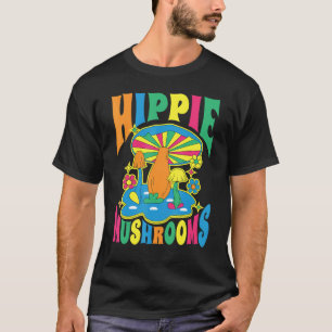 T-shirt Hommes Femmes Hippie Champignons Pour La Recherche