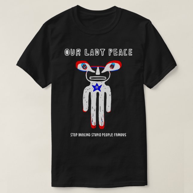 T-shirt Hommes Femmes Notre Dame Paix Cadeaux Ventilateur  (Design devant)