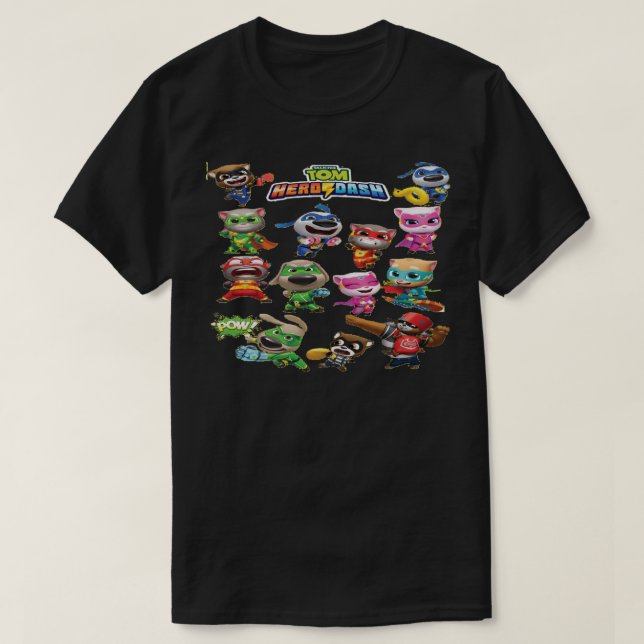 T-shirt Hommes Femmes Parlant Tom Héros Cadeaux Graphiques (Design devant)