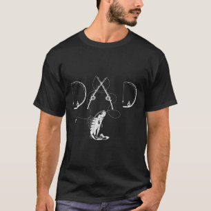 T-shirt Hommes Femmes Pêcheur Papa Pêcheur Amateur Poisson