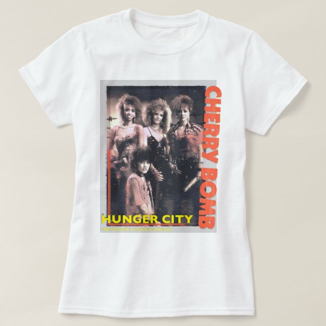 T-shirt Hommes Femmes Tcherry Bombe Faim Ville Awesome Mus (Design devant)