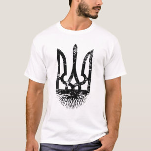 T-shirt Hommes Femmes Ukrainiennes Racines Ukraine Fière M